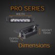 18 Inch PRO Series LED Light Bars with Precision Parabolic Reflectors.
